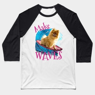 WAVES Pomeranian Baseball T-Shirt